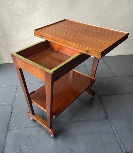 Vintage table serving trolley - table,