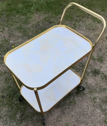 Gold white rectangle 2 tier - gold,