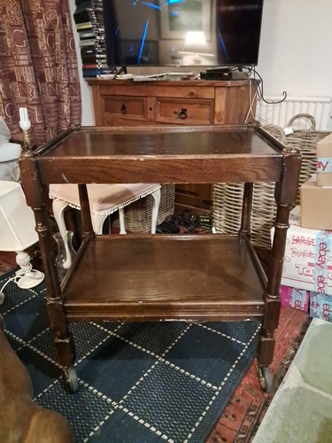 Wooden drinks trolley tea - wooden,