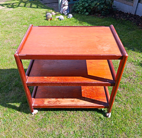 Vintage three tier wooden - wooden, tea