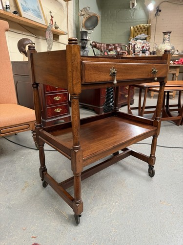 Antique mahogany drinks - antique,