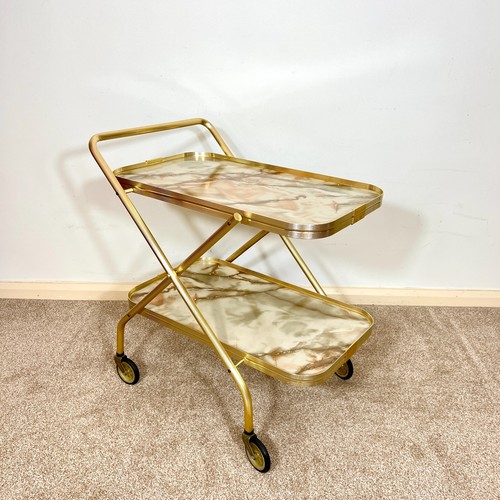 Vintage 1970s gold - gold, folding