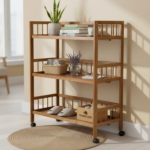 Tier serving trolley on - trolley,