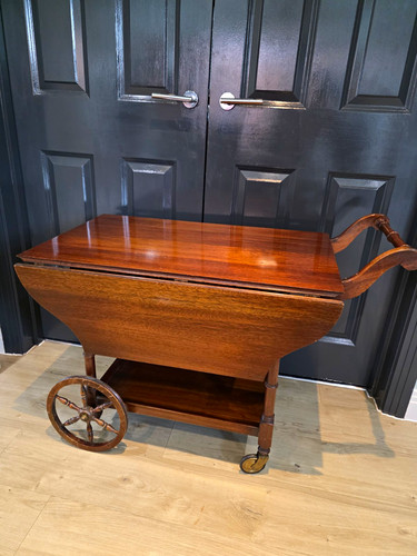 Vintage mahogany drop leaf - drop, tea