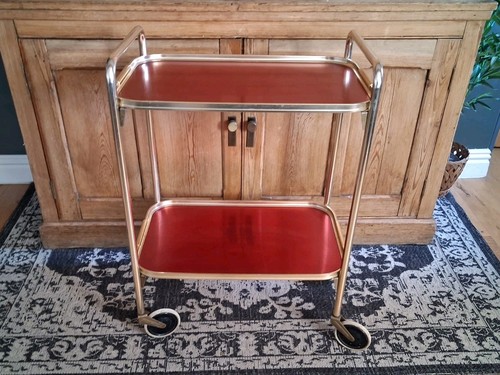 Vintage woodmet red drinks - red,