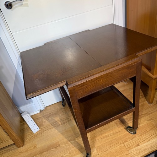 Vintage oak tea - vintage, trolley