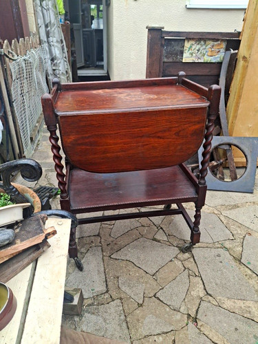 Vintage antique dark wood - dark,