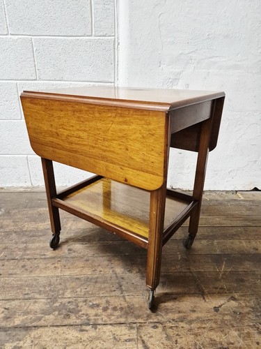 Vintage oak drop leaf tea - oak,
