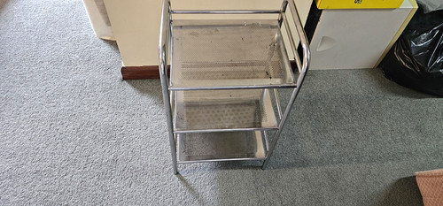 Metal tier tea trolley with - metal,