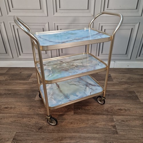 Mid century tea trolley tier - trolley,